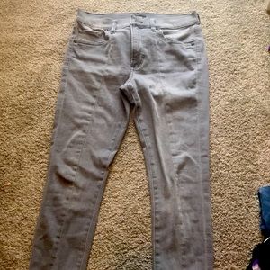 Grey high waisted jeans